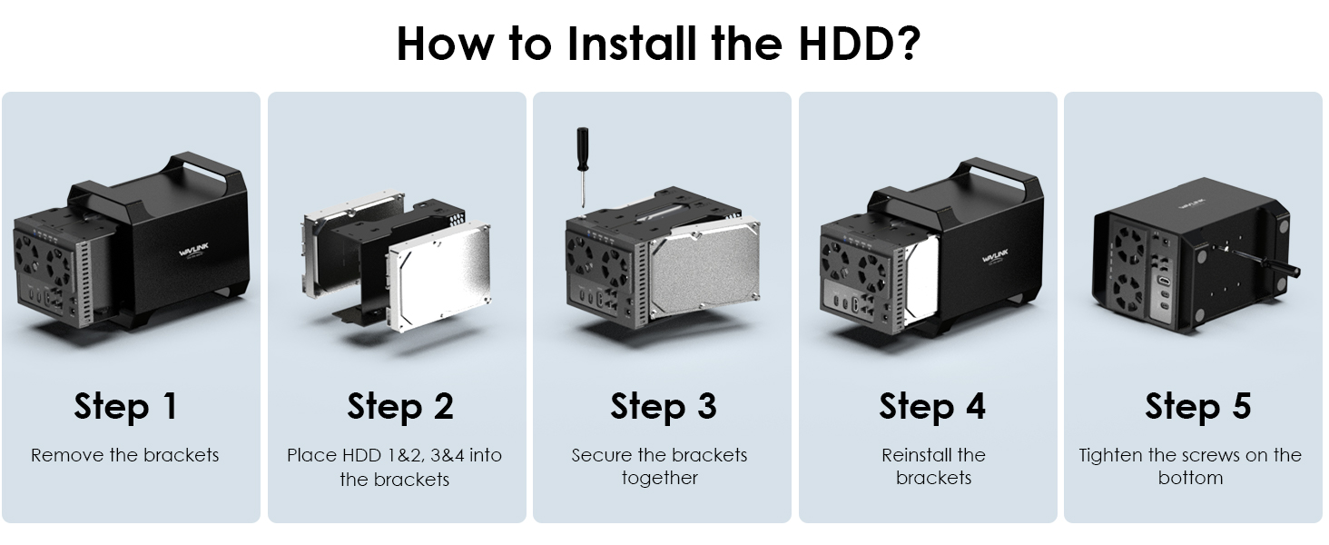 HDD Installation Steps
