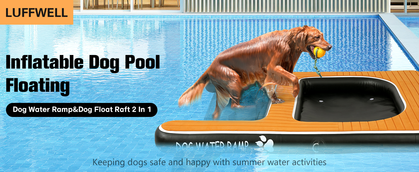 inflatable dog pool floating ramp