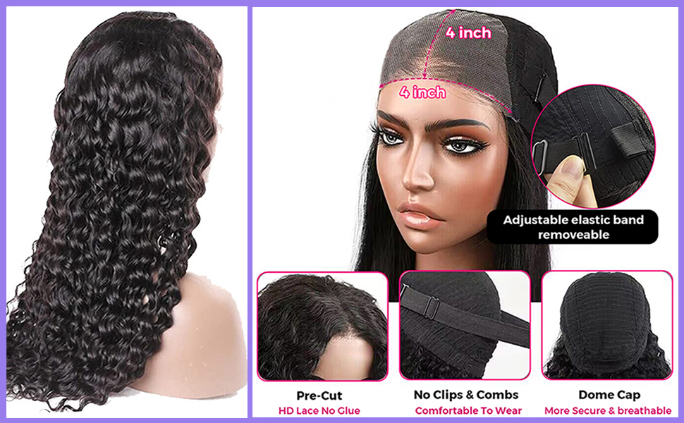 Midulla Glueless Wigs Human Hair Pre Plucked 26 Inch Wear