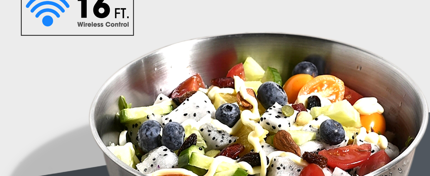 MikNana Split Food Scale, Wireless LCD Display, 22lb