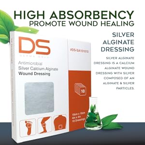 non-adhesive foam dressing calcium alginate dressing surgical pads wound care silver bandage