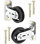 Mixizigoz Gym Pulley Blocks, 3.5Inch/88mm Wall Mount Fixed Pulley Wheel, Upgrade Rotation 180 Deg...