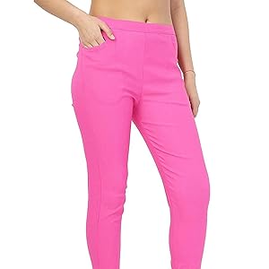 Casual Trousers Solid Slim Fit