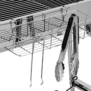 Barbecue à Charbon Pliant Portable, BBQ De Table Avec Double Ailes, Pour Camping Et Pique Nique, Barbecue De Jardin, Avec Poêle à Frire Antiadhésive, 1223075cm 18 Grill Clip