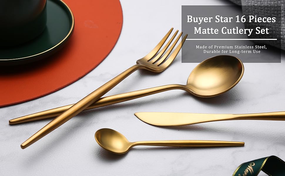 gold cutlery