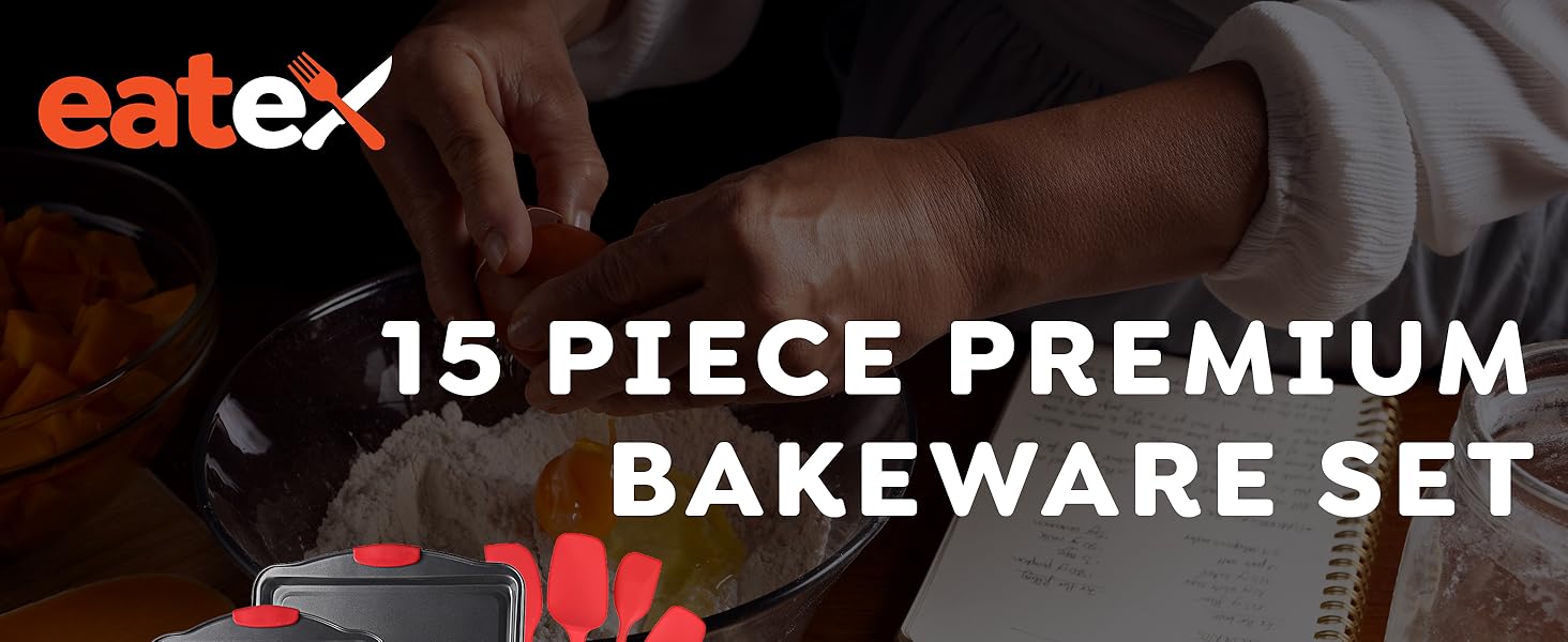Eatex 15 Piece Bakeware Set