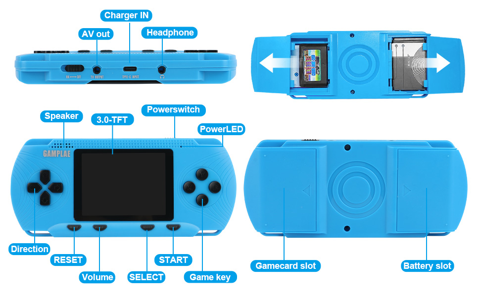 Handheld Game Console for Kids, Video Games Retro Hand Held