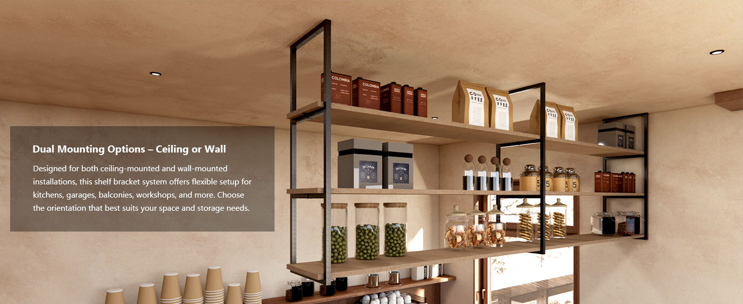 ceiling shelf bracket