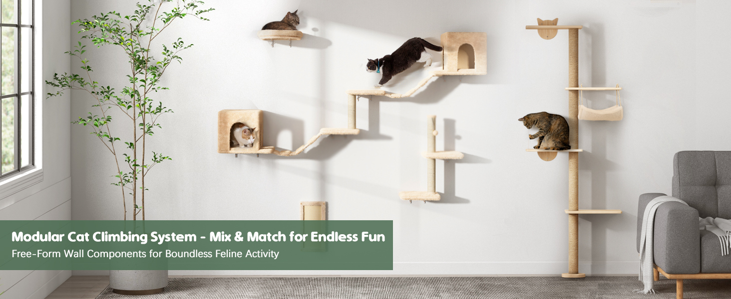 wall mounted cat tree