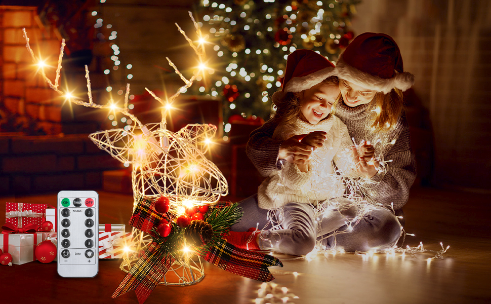 OHOBABY Christmas Tree Topper 9.8 inch LED Lighted