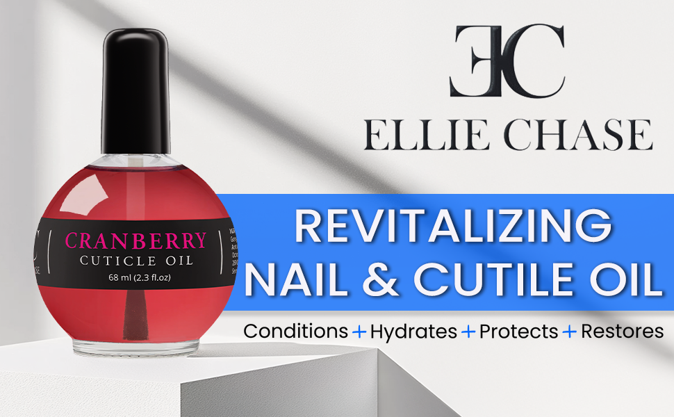 Ellie Chase Moisturizing Cuticle Oil 2.3 Fl Oz Cranberry Scented