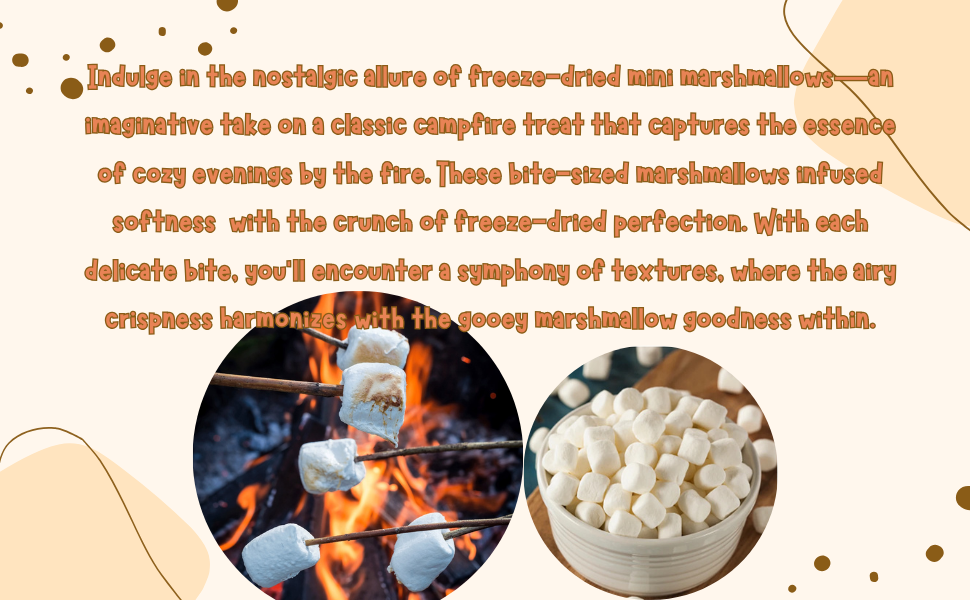 G-Box Freeze Dried Marshmallows, Mini Caramel Marshmallows