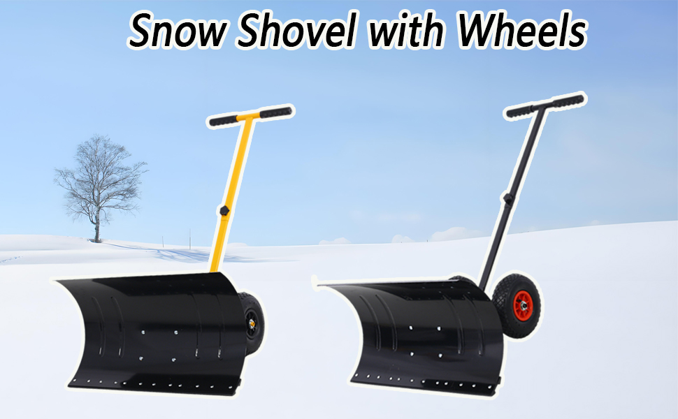 Snow Shovel with Wheels