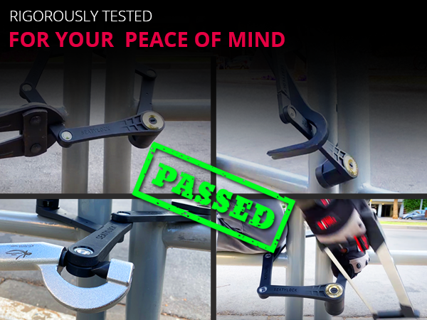 Foldylock Forever, rigorously tested for your peace of mind, bike locks heavy duty anti theft