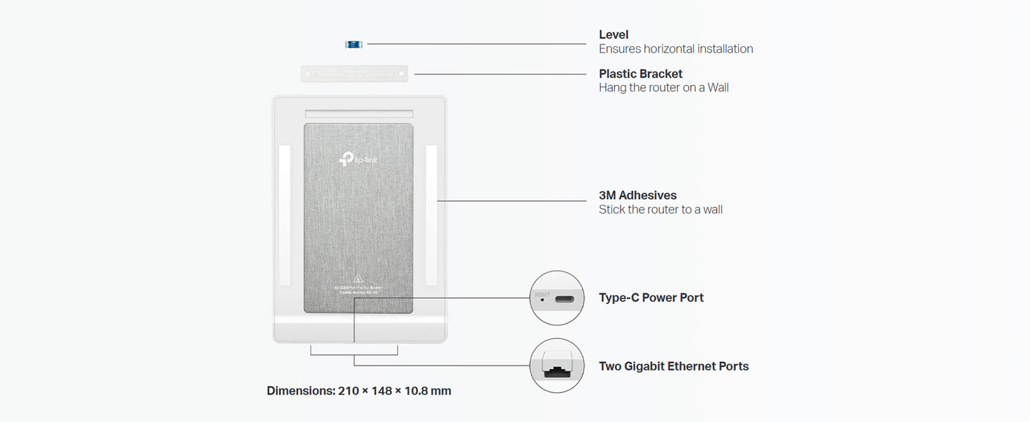 Archer Air R5 AX3000 Dual-Band Wi-Fi 6 Air Router