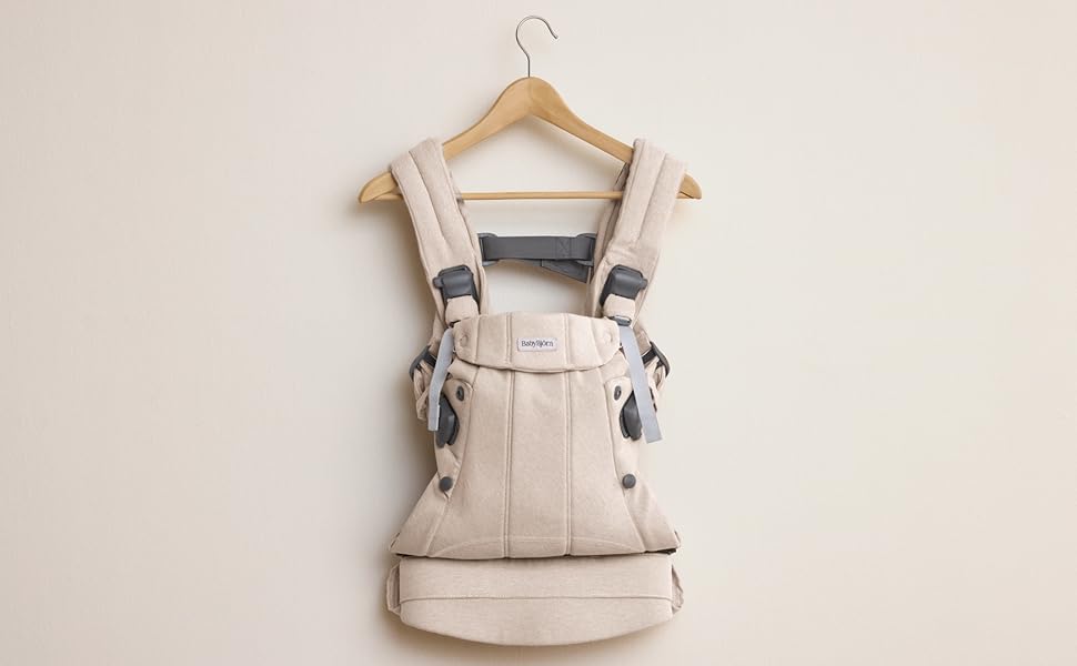 BabyBjörn Baby Carrier Harmony, Woven mélange, Light beige