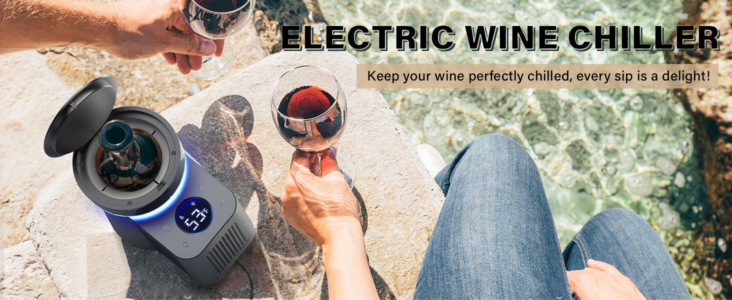 Yeego Wine Chiller, Upgrade Single Bottle Electric Wine