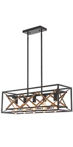 Merbotin Farmhouse 5-Light Island Light