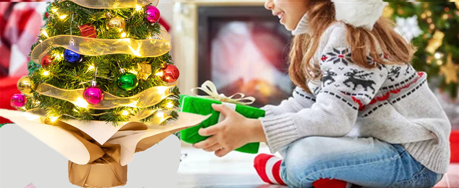 Mini Christmas Tree Small Christmas Tree with LED Lights