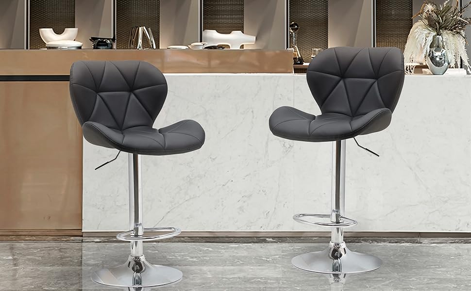 Red Bar Stools Set of 4 Kitchen Island Barstools Chairs