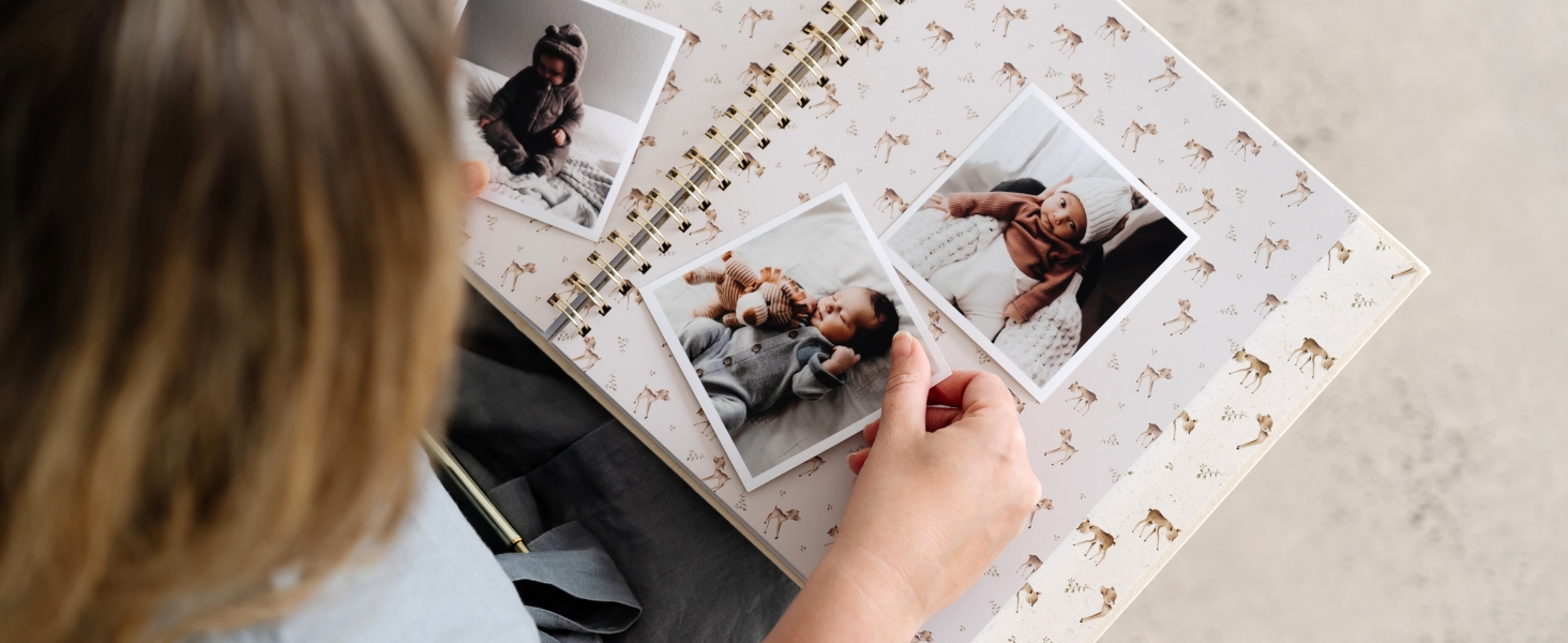 Peachly journal baby book