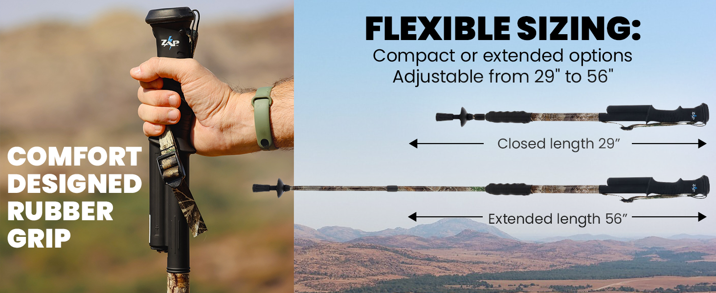 Comfortable Grip and Adjustable Sizing
