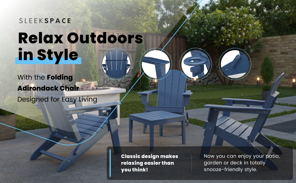 Adirondack Chair Navy