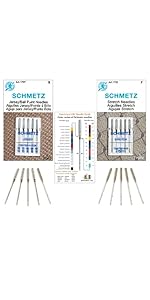 Ball Point Needles for Sewing Machine Combo Pack