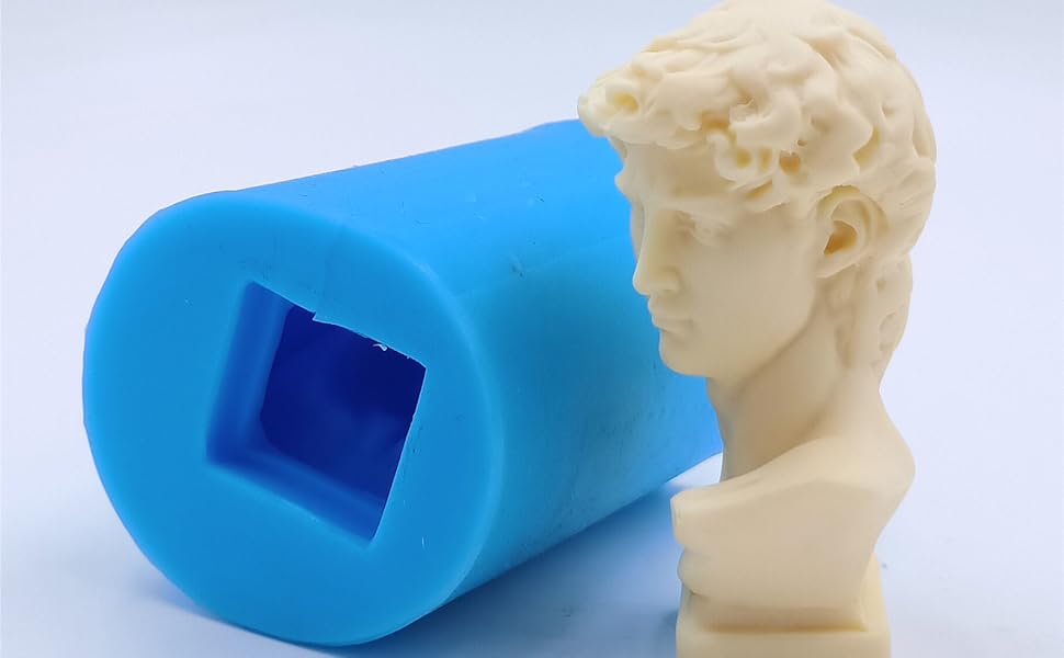 Amazon.com: Mini David Figure Statue Silicone Soap Candle