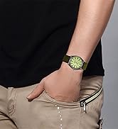 luminous nylon strap watch