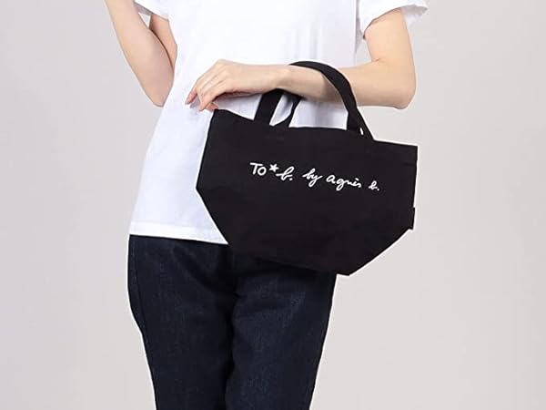 新品⭐️タグ付き ⭐️ANEW ロゴ　トートバッグ　ブラック人気商品 Amazon | [アニエスベー] [トゥービー バイ アニエスベー]ロゴ