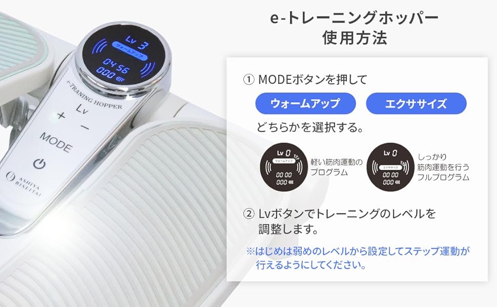 芦屋美整体 電気刺激機能を搭載 下半身をトレーニング！ ｅトレーニングホッパー 楽天市場】芦屋美整体 e-トレーニングホッパー ☆後払い可