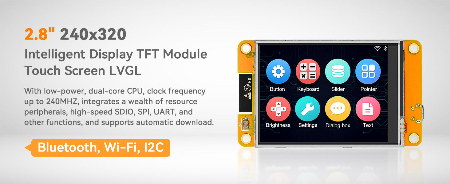 Amazon.com: 2.8" inch ESP32 Display ESP32-2432S028R ILI9341 Resistive ...