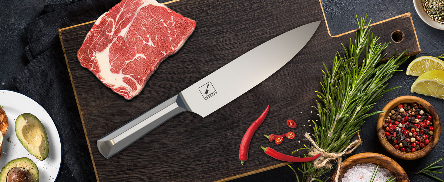 Kitchen Knife Set with Block Stainless Steel Knife Block Sets imarku