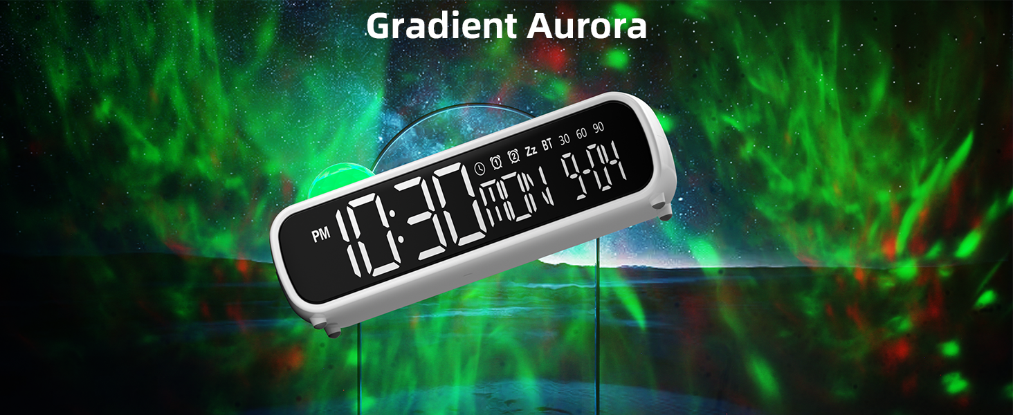 VOILEIPAGI White Noise Sound Machine with Nightlight &amp; Alarm Clock