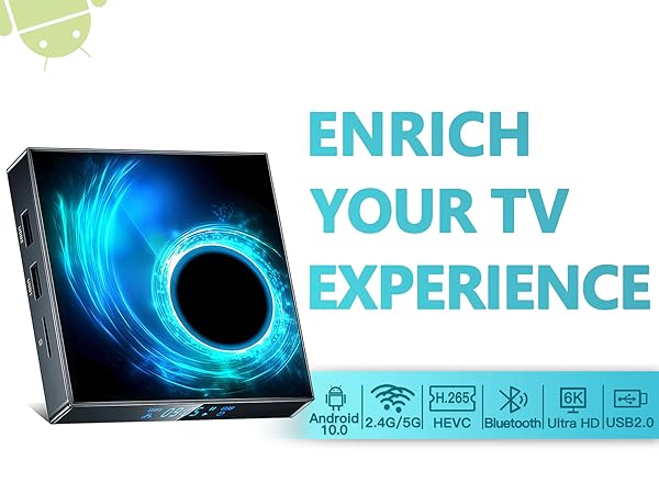 Amazon.com: Android TV Box 4GB RAM 128GB ROM, 2025 Android