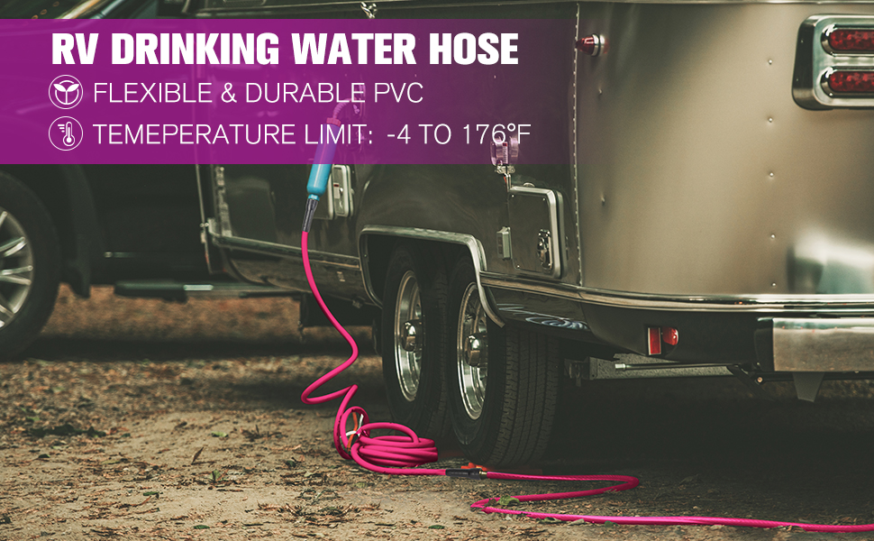 WELLUCK 10 FT RV Water Hose Food Grade Drinking Water