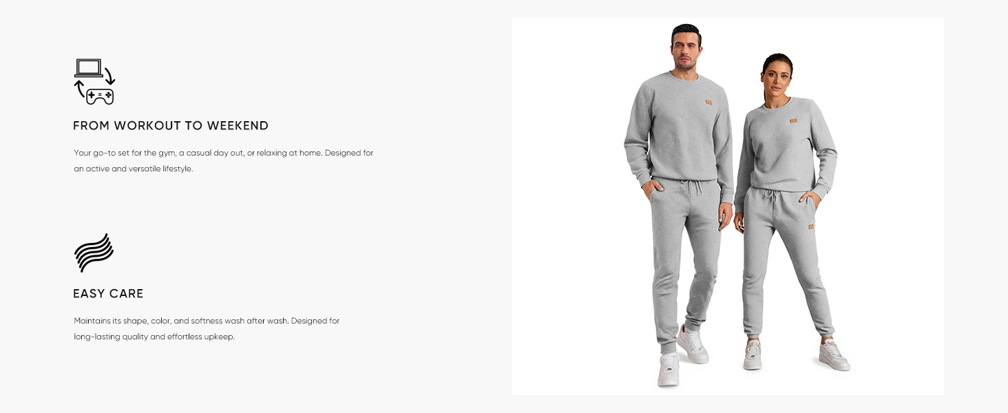 Casual Athletic Long Sleeve Suit Set