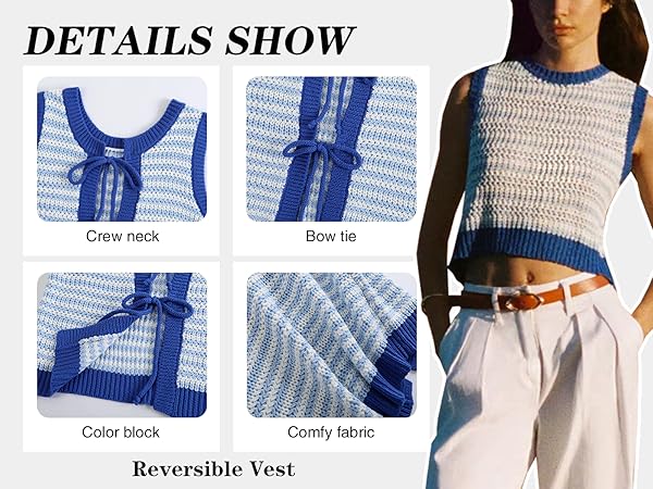 Silly Turtle Sweater Vest Women Casual Sleeveless Crochet