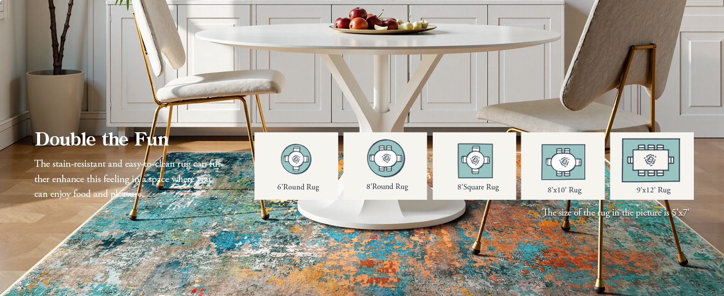 Rugs for Dining Room Under Table