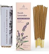 Text reads 'fresh lavender'. Product display showing lavender-themed items including incense sticks and packaging with lavender imagery.