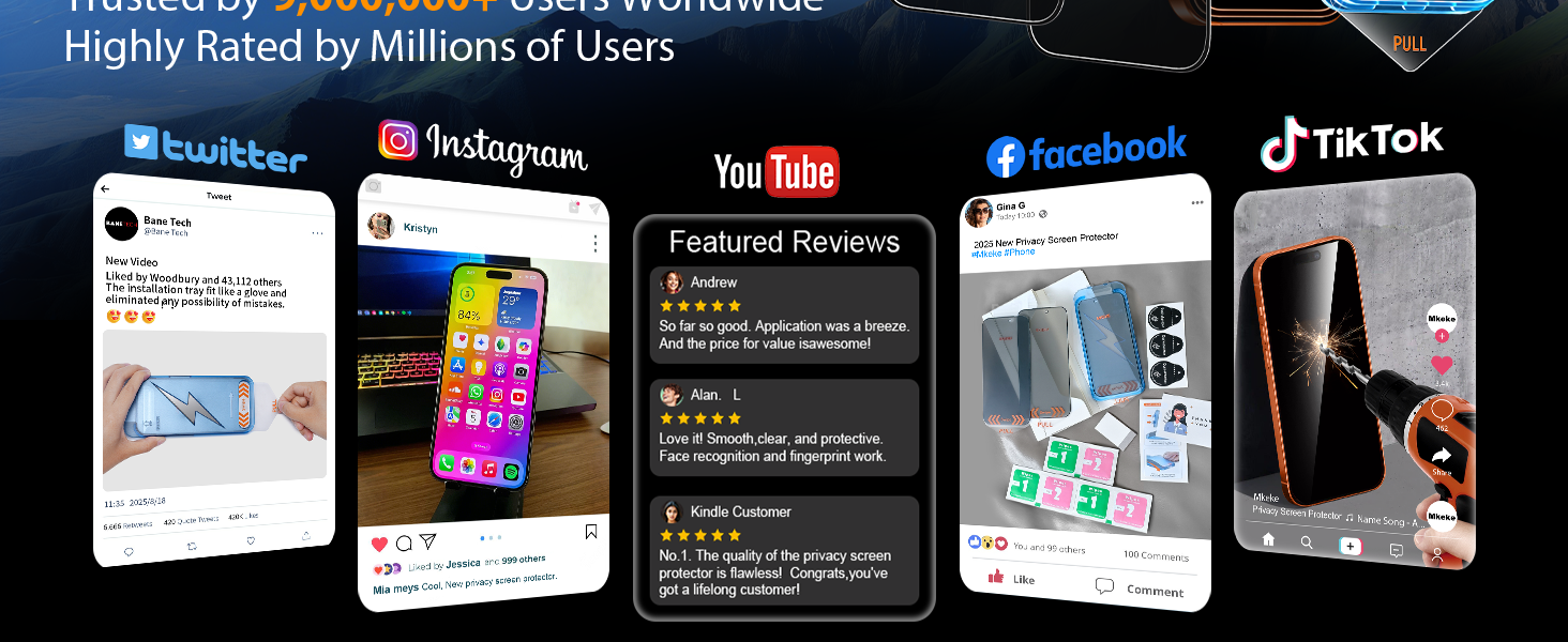 iPhone 17 Pro Max Privacy Screen Protector