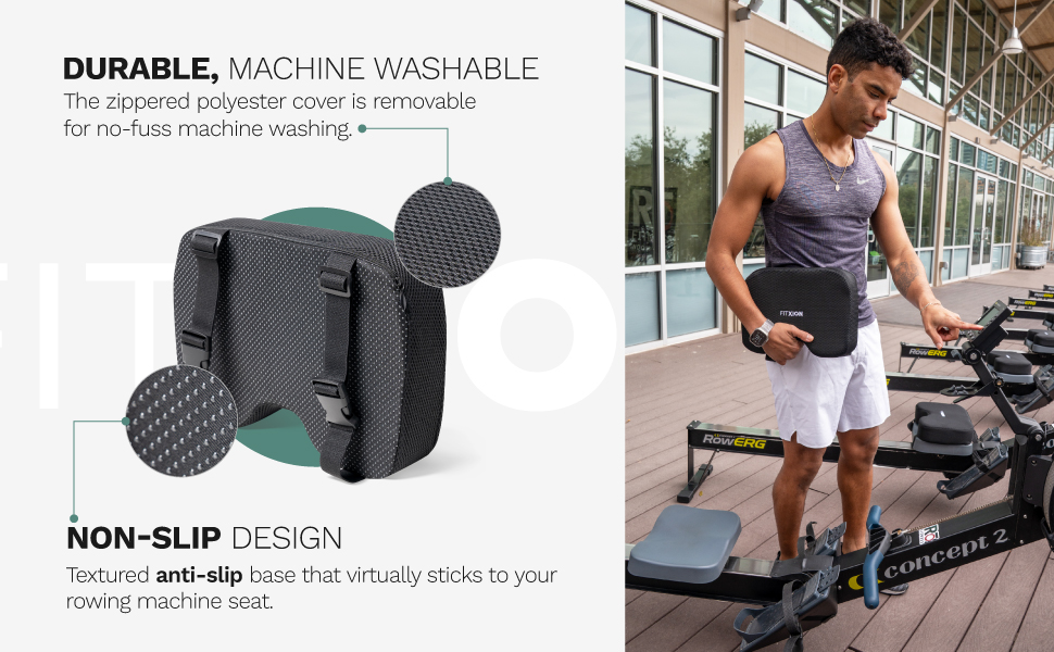 rowing, cushion, pad, machine, rower, exercise, equipment, padding, gym, concept, seat, comfort,