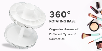 Makeup Organizer, 360 Degree Rotating