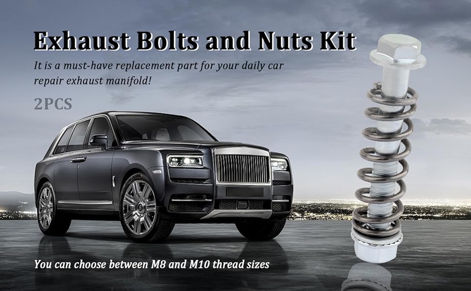 WOW! PERFECT REPLACEMENT FOR THE EXHAUST SPRING BOLTS!
