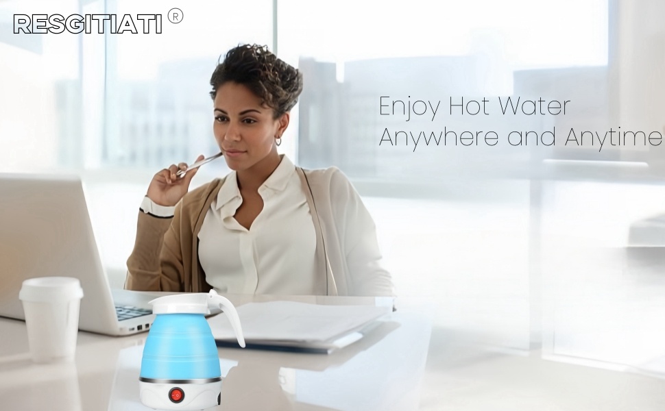 Foldable travel kettle for office use