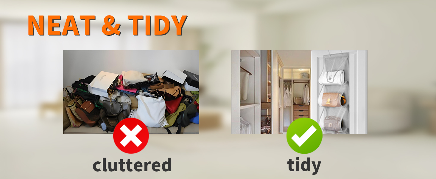 hanging handbag organizer