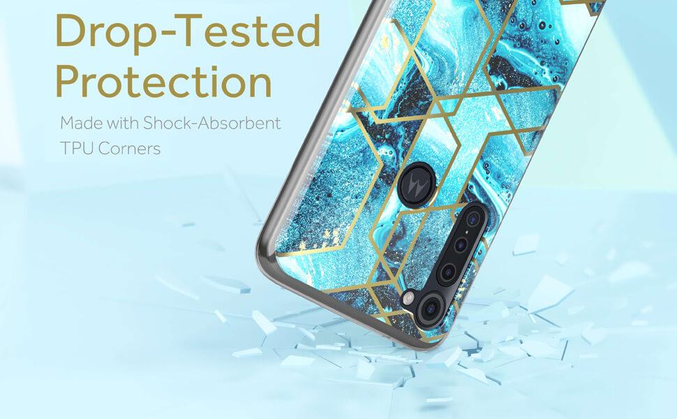 Ghostek Scarlet Moto G Stylus Clear Design Phone Cases with Cute Pretty Shiny Designs Patterns
