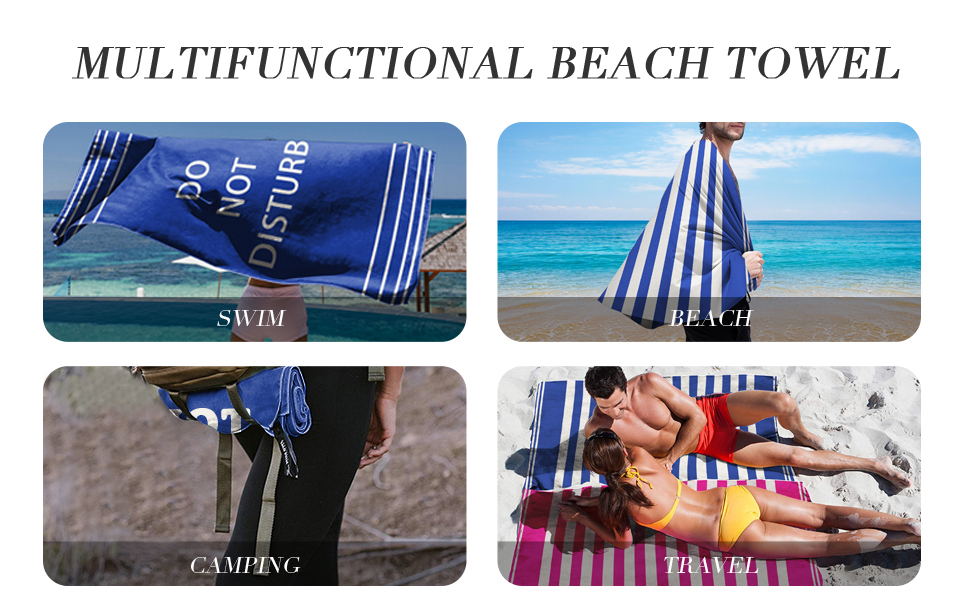 Style Slice Beach Towel Extra Large Microfibre Towel Beach Towels