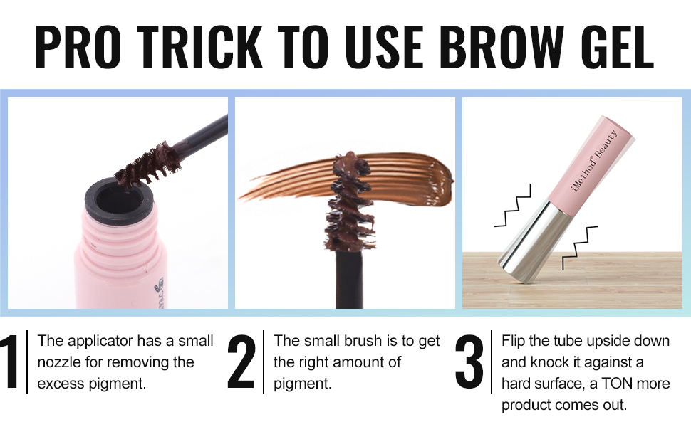 pro trick to use brow gel